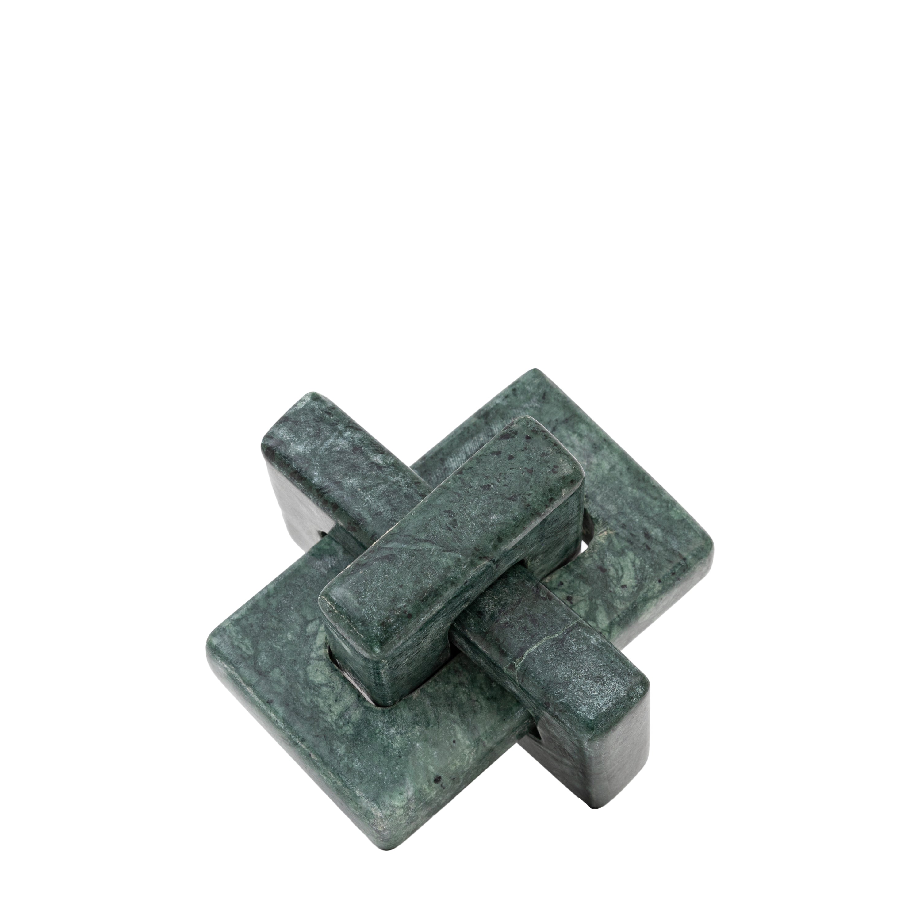 Visano Link Green Marble Sculpture